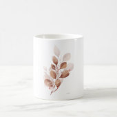 Mug Classique à l'Aquarelle de Feuille Beige Minim (Centre)