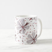Mug Classique à l'Illustration Botanique de Fleurs (Devant droit)