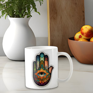 Mug classique à main Hamsa, 11 oz