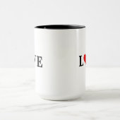 Mug Classique AMOUR Coeur Élégant minimaliste (Centre)