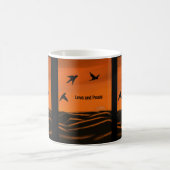 Mug classique Amour et Paix, 11 oz (Centre)