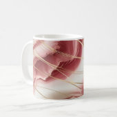 Mug classique avec design en marbre rose bébé (Devant gauche)