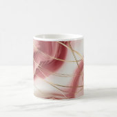 Mug classique avec design en marbre rose bébé (Centre)