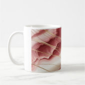 Mug classique avec design en marbre rose bébé (Gauche)