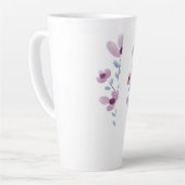 Mug classique avec fleurs violettes (Angle gauche)