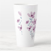Mug classique avec fleurs violettes (Devant)