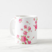 Mug classique avec roses roses (Devant gauche)