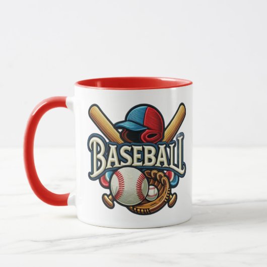 Mug Classique Baseball Essentials / Stylish Retro Lege (Gauche)