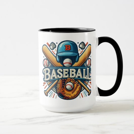 Mug Classique Baseball Essentials / Stylish Retro Lege (Droite)