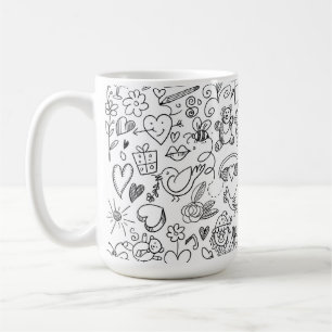 Mug Classique Black & White Doddle Life !