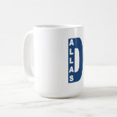 Mug classique blanc DALLAS (Devant gauche)