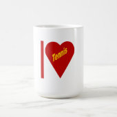 Mug classique blanc I LOVE TENNIS (Centre)
