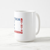 Mug classique blanc TEXAS PISCINE (Devant droit)