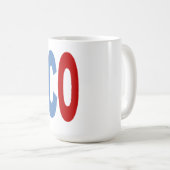Mug classique blanche COLORADO (Devant droit)