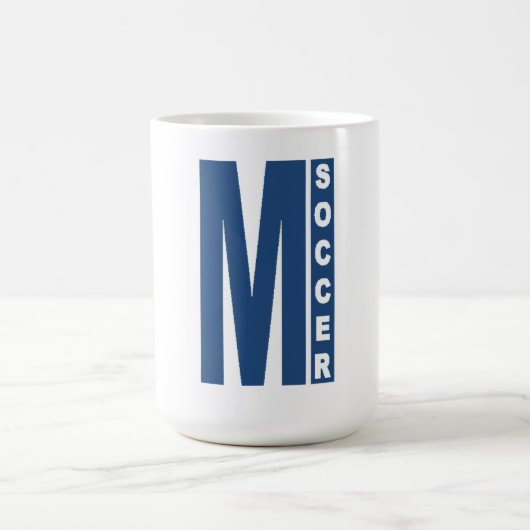 Mug classique blanche MICHIGAN SOCCER (Centre)