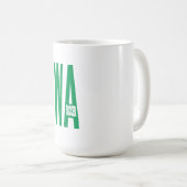 Mug classique blanche WASHINGTON SOCCER (Devant droit)