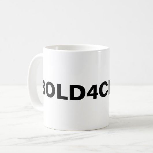 Mug classique "Bold4Christ" (Devant gauche)