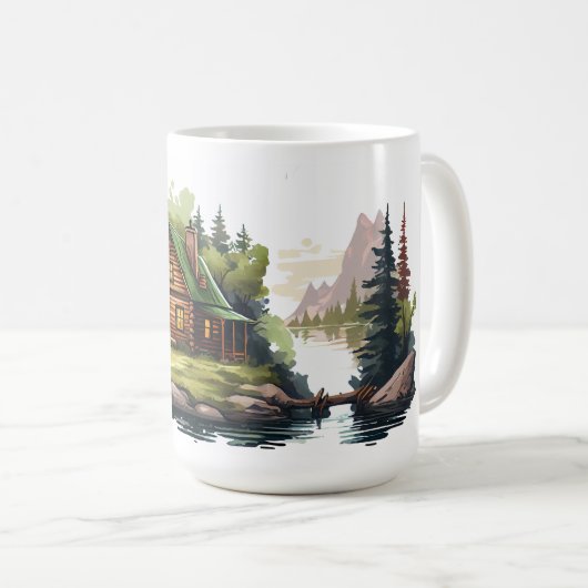 Mug classique cabine série 15 oz (Devant droit)