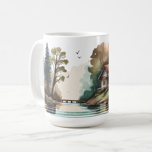 Mug classique cabine série 15 oz (Devant gauche)