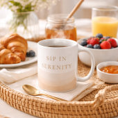 Mug Classique Calme Rivage Champagne, 330 ml