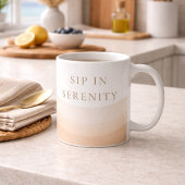 Mug Classique Calme Rivage Champagne, 330 ml