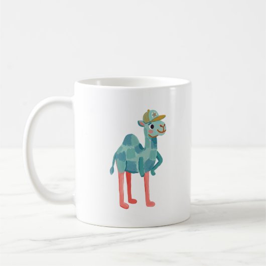 Mug Classique Chameau Mignon Art Populaire (Gauche)