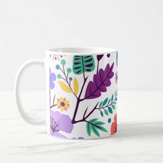 Mug classique composition florale (Gauche)