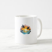 Mug Classique Coucher de Soleil Tropical – Design (Devant droit)