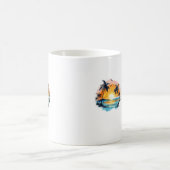 Mug Classique Coucher de Soleil Tropical – Design (Centre)