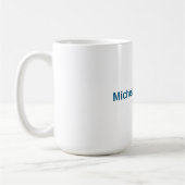 Mug Classique Créatif Tendance Blanc Bleu Océan (Gauche)