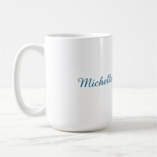 Mug Classique Créatif tendance Bleu Océan Blanc