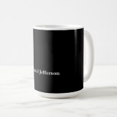 Mug Classique Créatif Tendance Noir & Blanc (Devant droit)