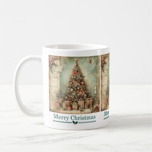 Mug classique d'arbre de Noël (Gauche)