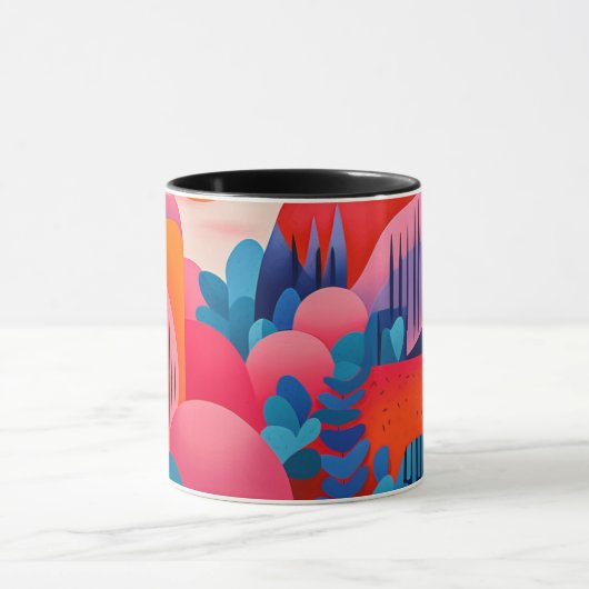Mug classique d'art moderne, 11 ou 15 oz (Centre)