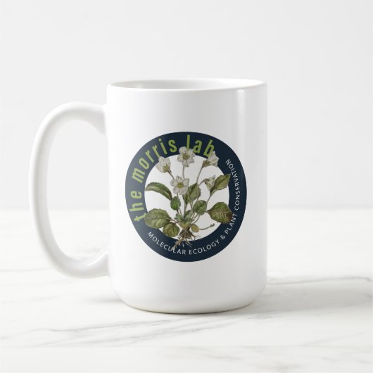 Mug classique de 15 oz avec logo Morris Lab (Gauche)