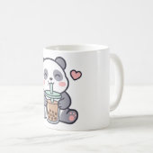 Mug Classique de Bubble Tea au Panda Mignon (Devant droit)