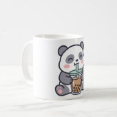 Mug Classique de Bubble Tea au Panda Mignon (Devant gauche)