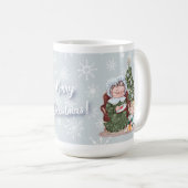 Mug classique de la famille de Noël (Devant droit)