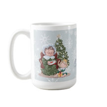 Mug classique de la famille de Noël