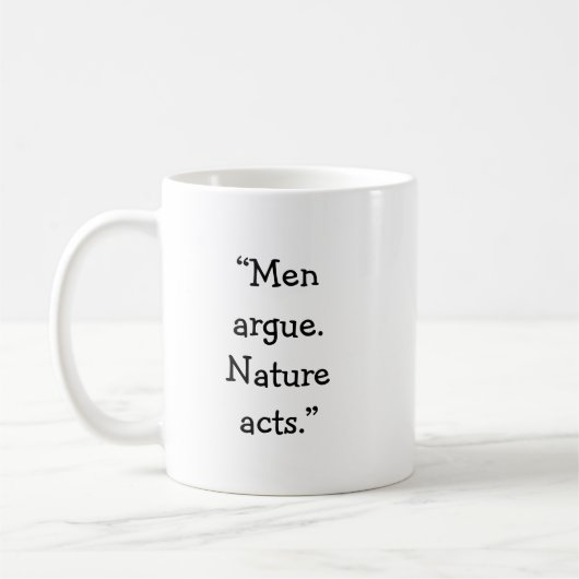Mug classique de la nature masculine (Gauche)