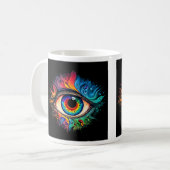 Mug classique de l'oeil psychédélique, 11 oz (Devant gauche)