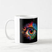 Mug classique de l'oeil psychédélique, 11 oz (Gauche)