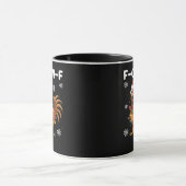Mug Classique de Noël drôle de poulet F-Caw-F (Centre)