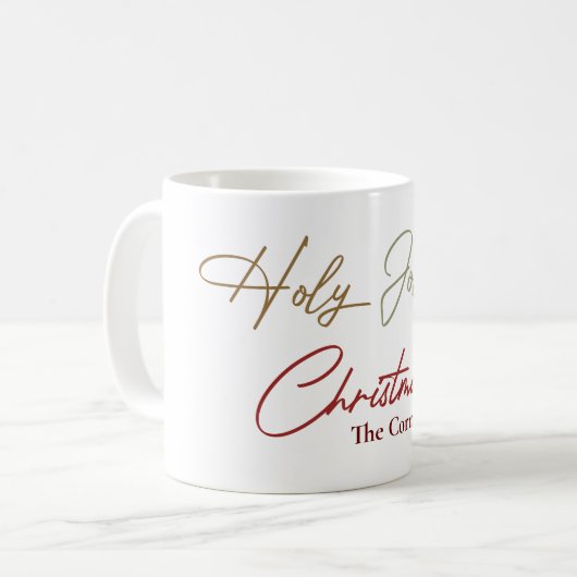 Mug classique de Noël Saint Jolly, 11 oz (Devant gauche)