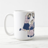 Mug Classique de Style Anime 'Amis pour Toujours' (Gauche)
