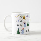 Mug classique de vacances d'hiver (Gauche)