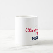 Mug Classique de ville de Clarksdale Mississippi (Centre)