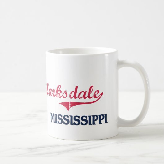 Mug Classique de ville de Clarksdale Mississippi (Droite)