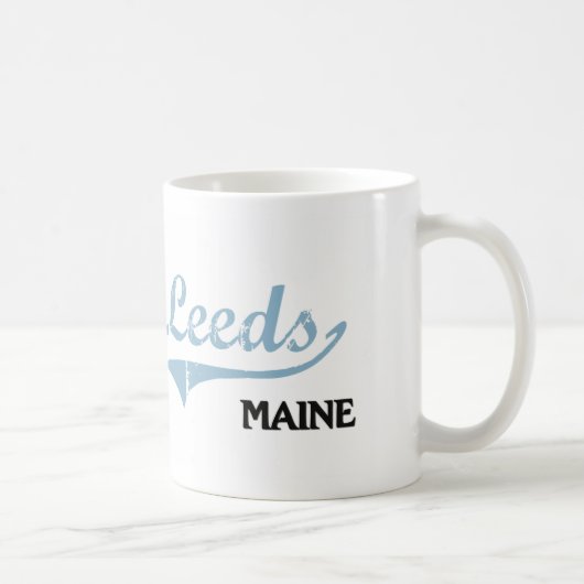 Mug Classique de ville de Leeds Maine (Droite)