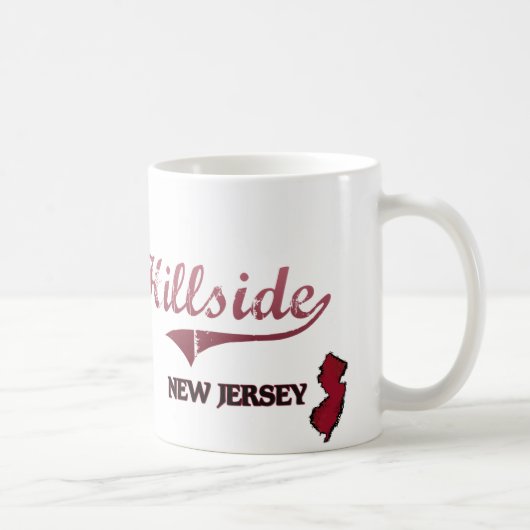 Mug Classique de ville de New Jersey de Hillside (Droite)